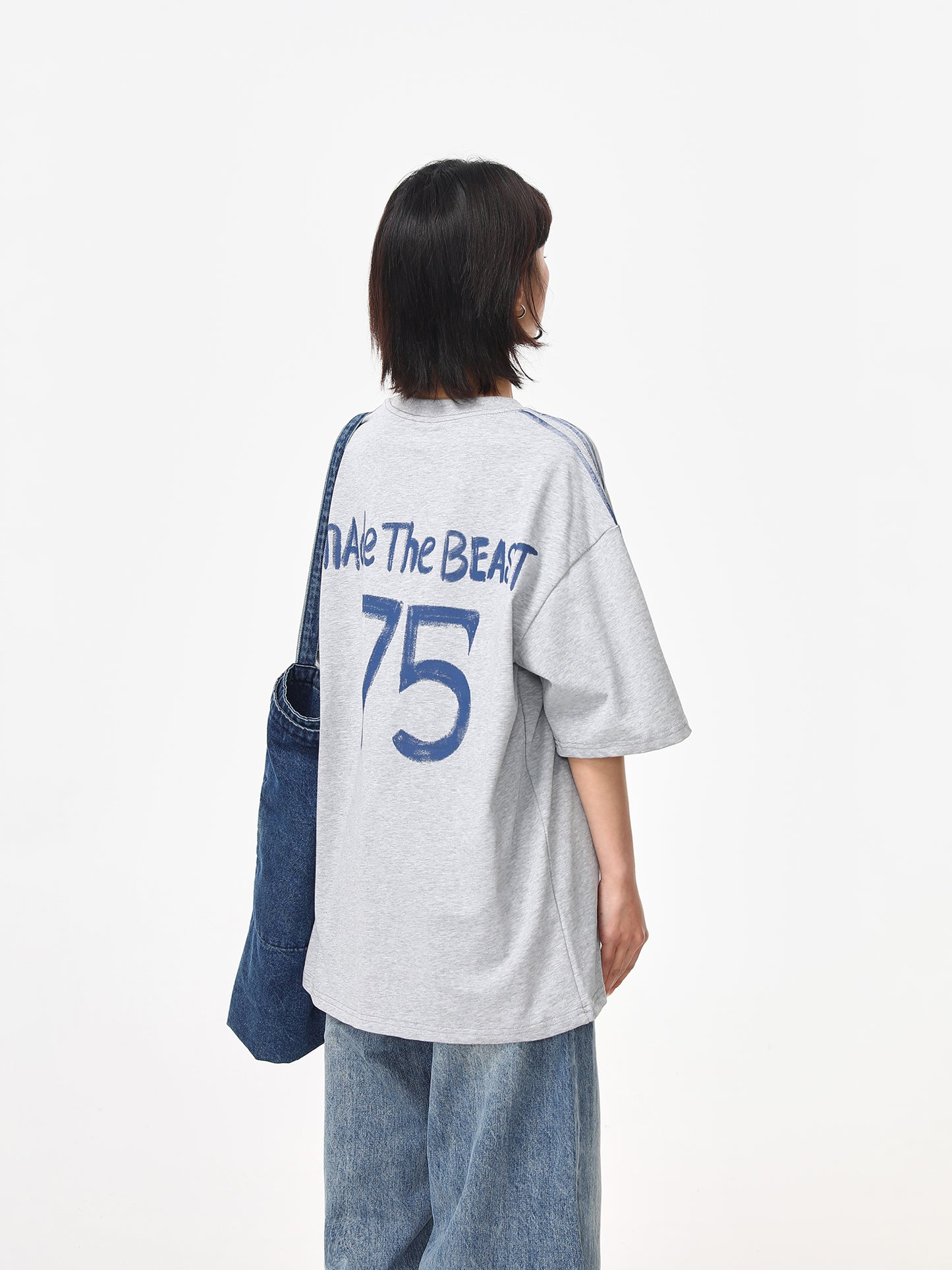 レトロ手描き文字 Tシャツ P2047