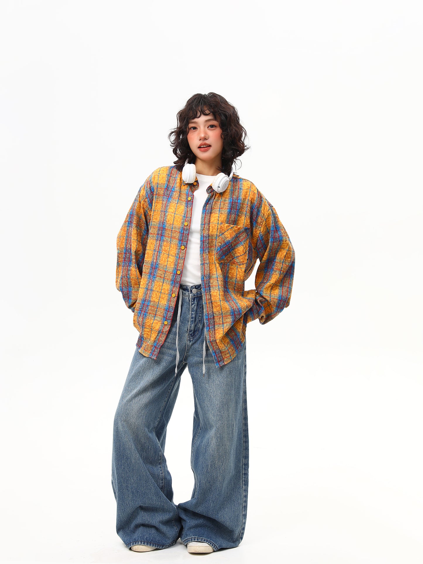 タイダイ柄デザイン シャツ P2007