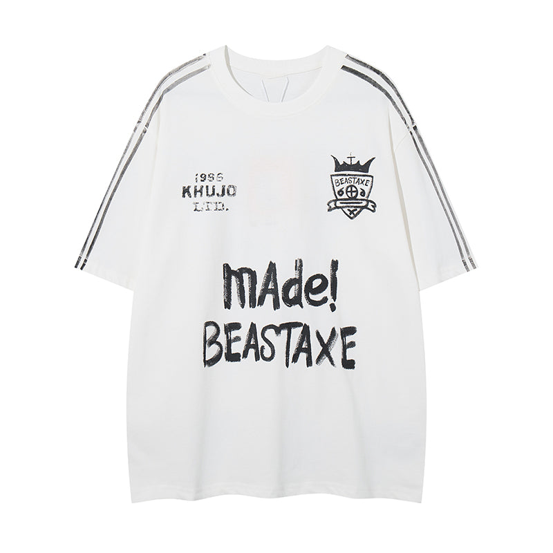 レトロ手描き文字 Tシャツ P2047