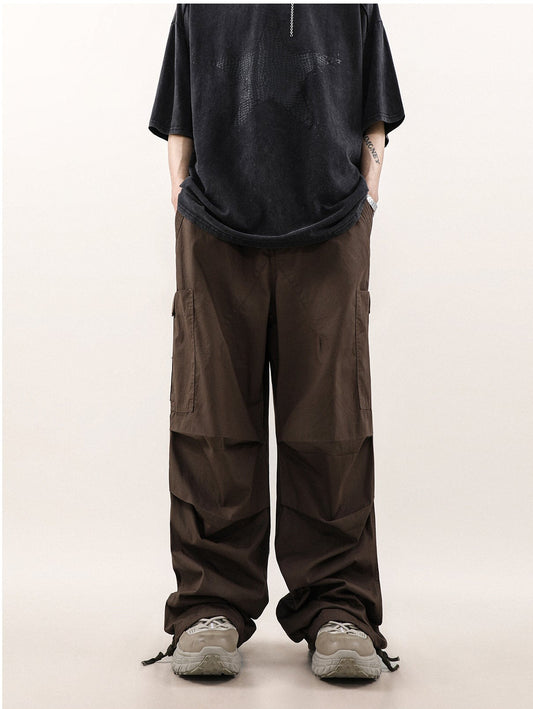 Wide leg multi-pocket pants P271