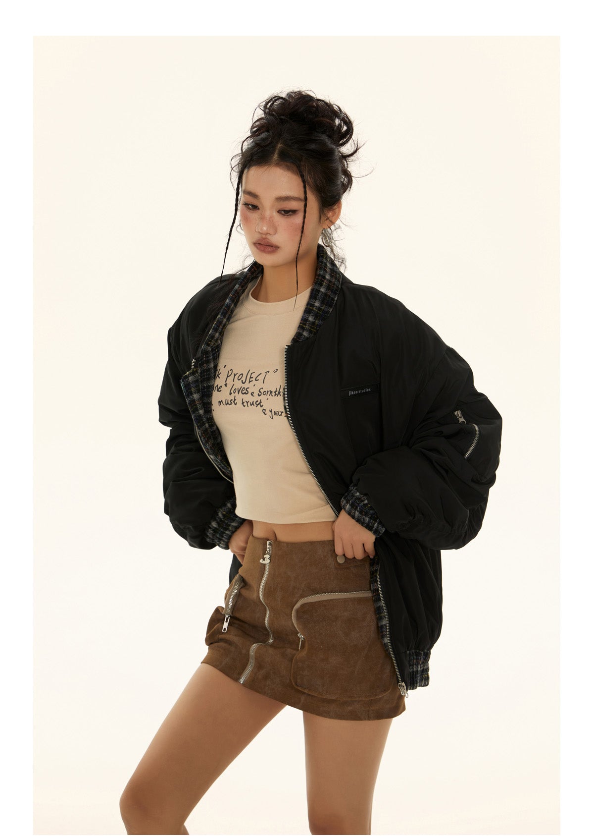 Retro bomber jacket P560