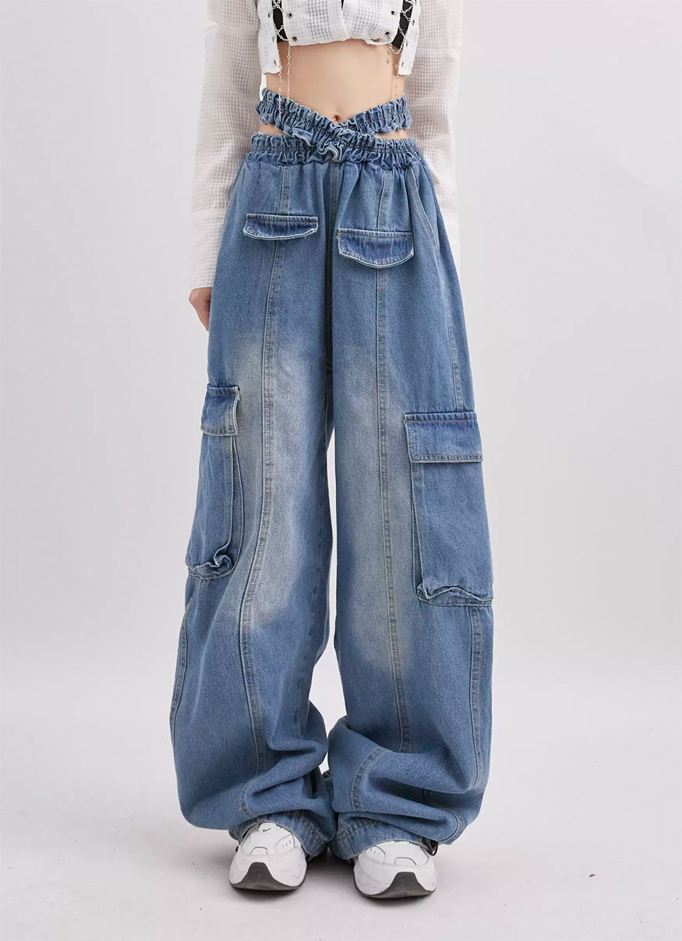 Bad Edge Design Straight Jeans P970