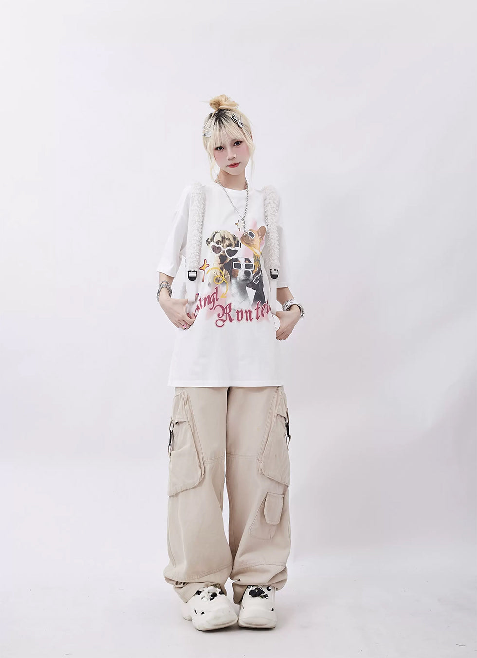 Big Pocket Oversized Straight Pants P965