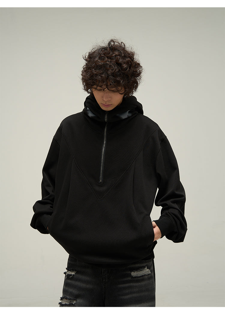 Half-zip sweat hoodie P314