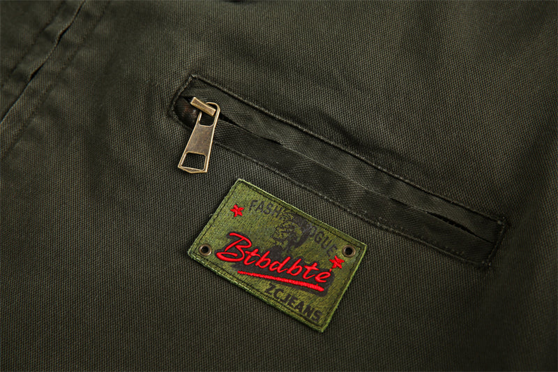 American retro patch work jacket P1328