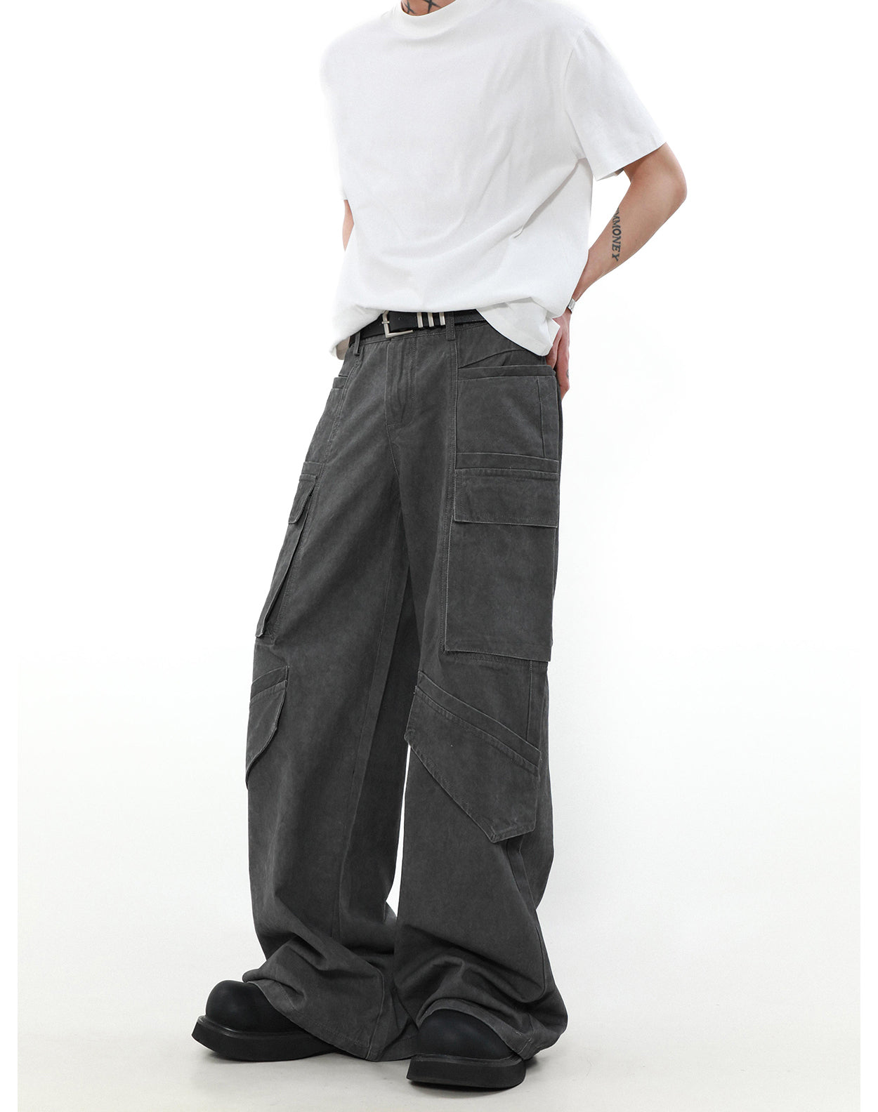 American retro casual pants P857