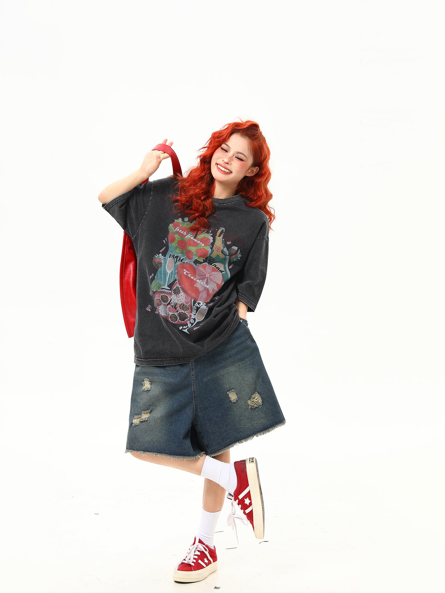オールドプリント Tシャツ P2132