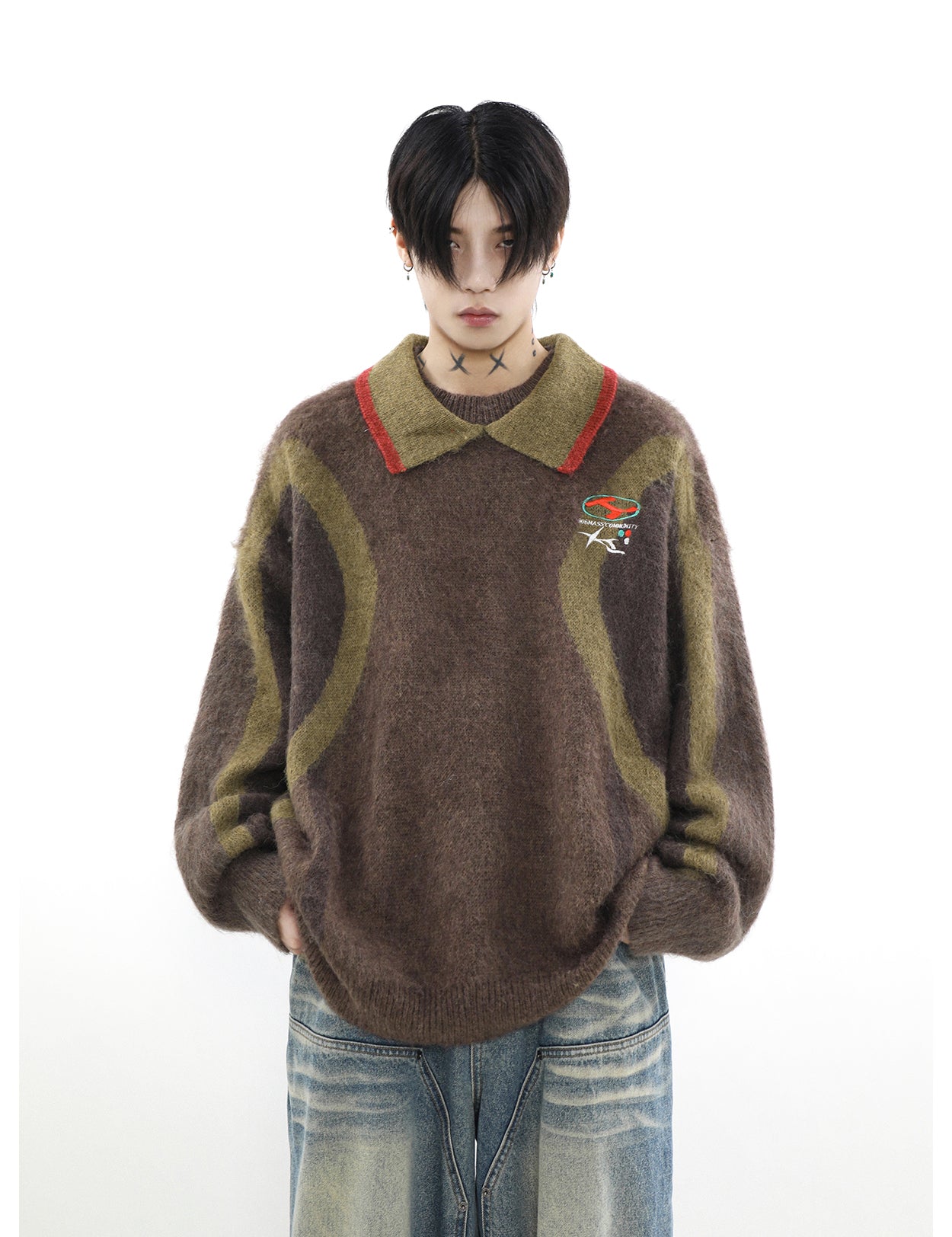 American Retro Loose Sweater P917