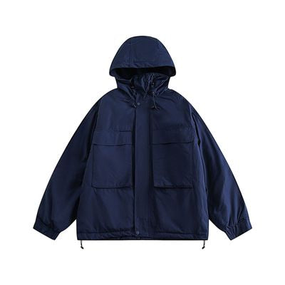 American retro big pocket down jacket P561