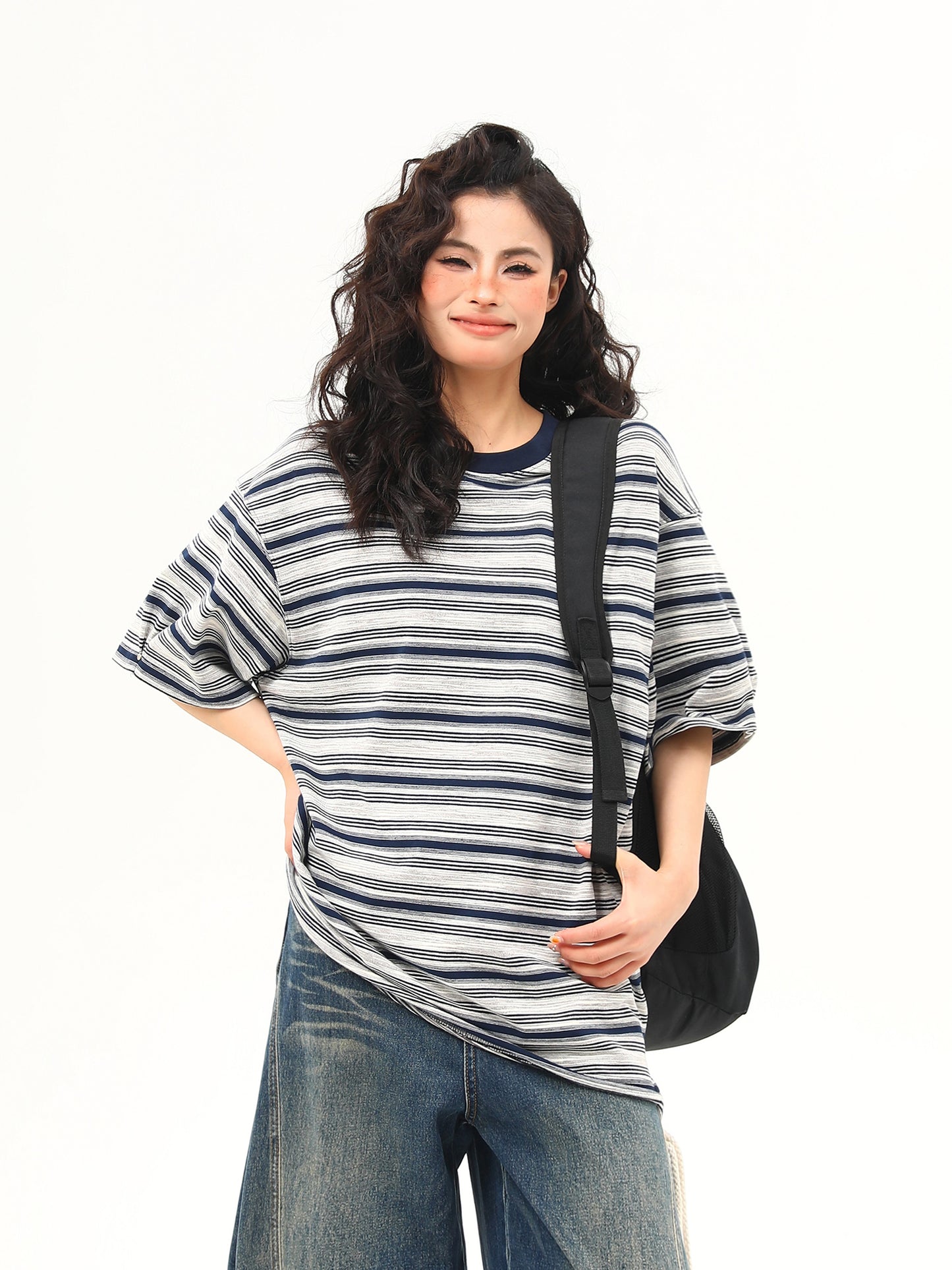 レトロストライプ Tシャツ P2048