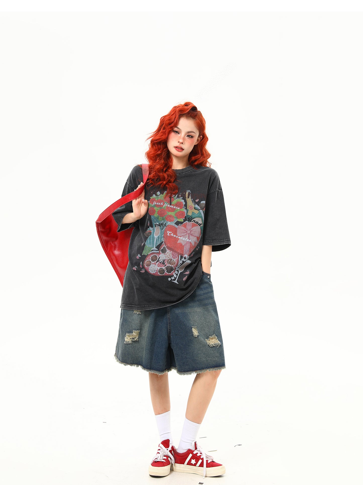 オールドプリント Tシャツ P2132