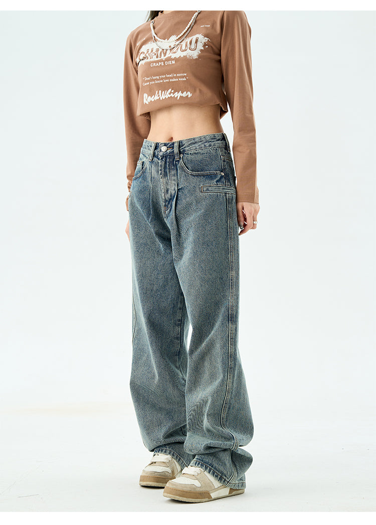 Oversized Straight Denim P349