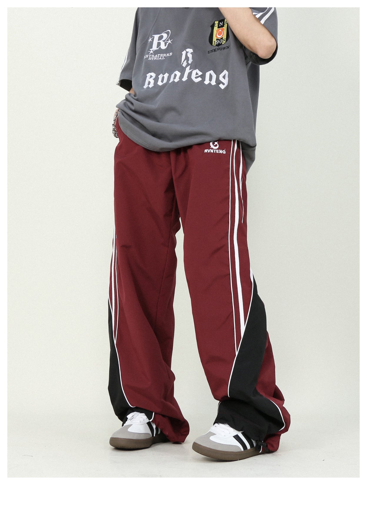 Casual loose straight track pants P195