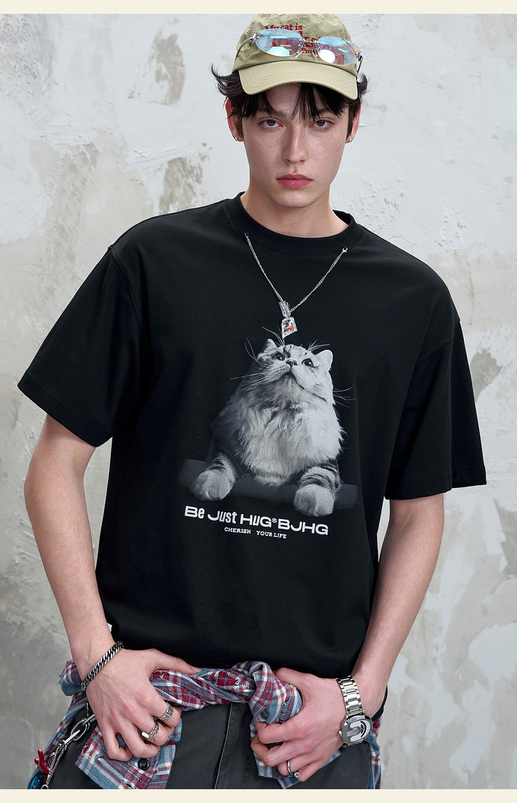 プリント カジュアルTシャツ P2138