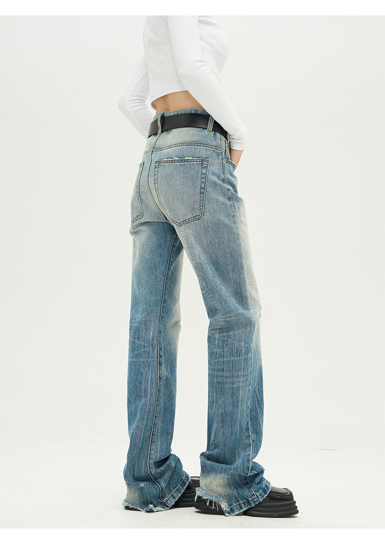 Slim Fit Retro Micro Flare Jeans P355