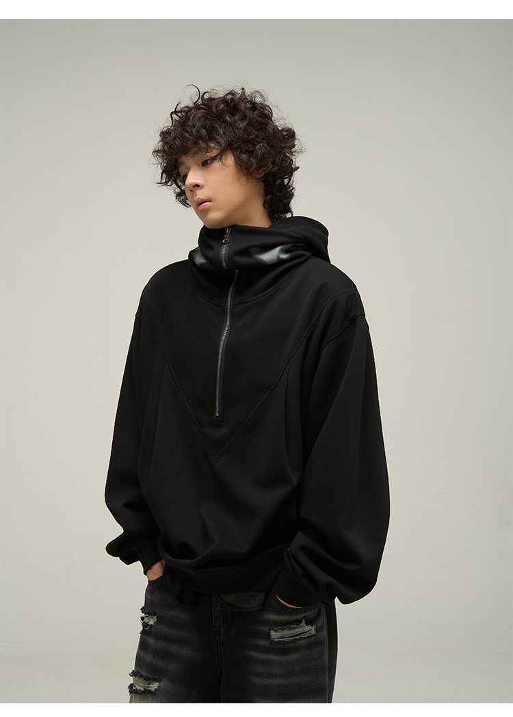 Half-zip sweat hoodie P314