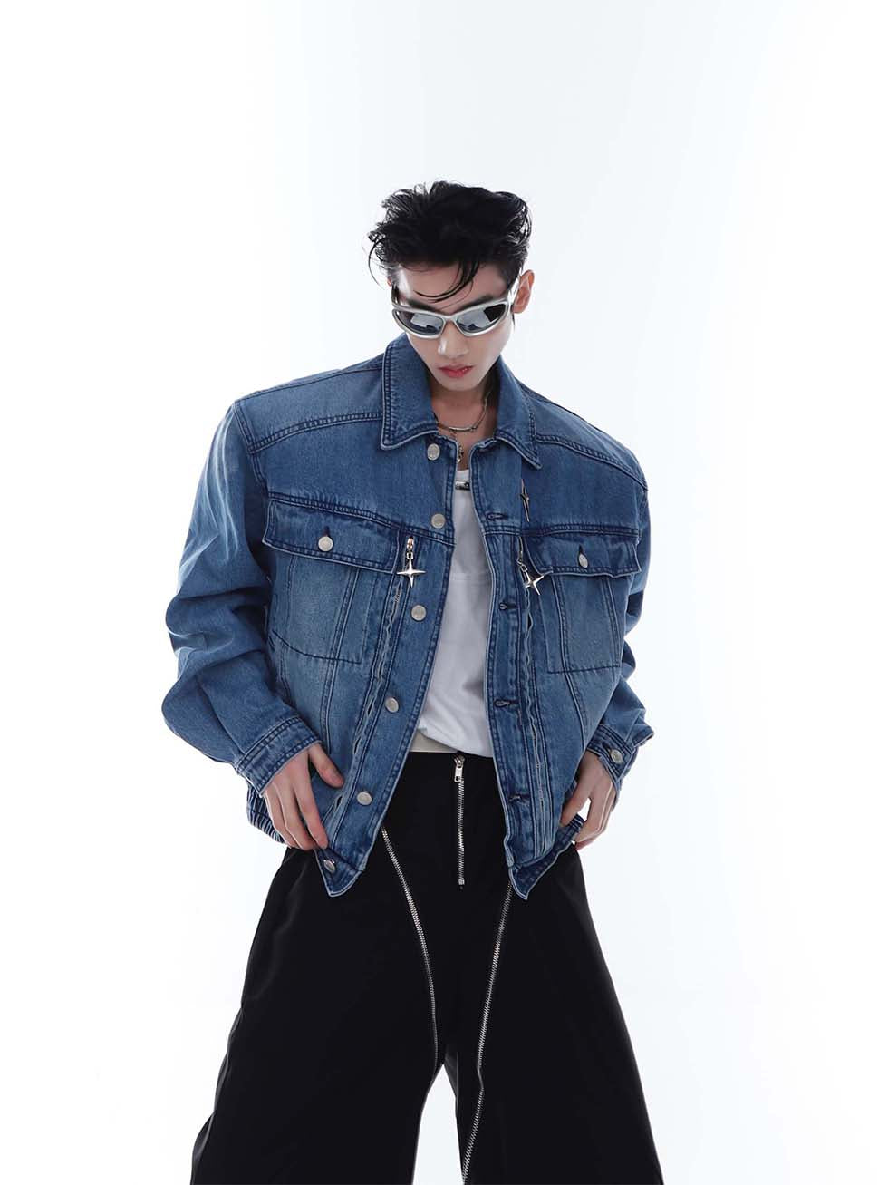 Heavyweight denim jacket P1098