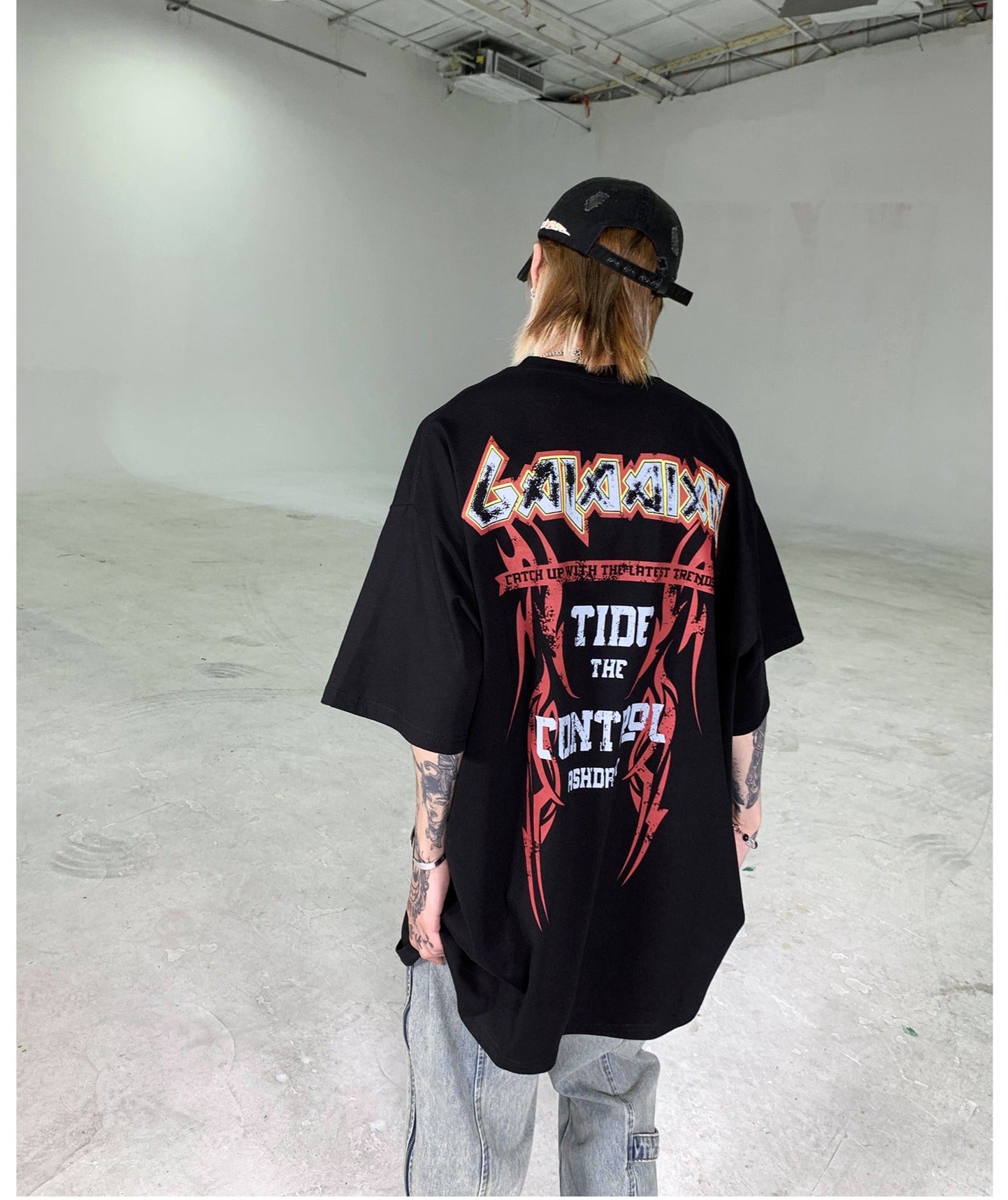 ラウンドネックルーズ Tシャツ P1579