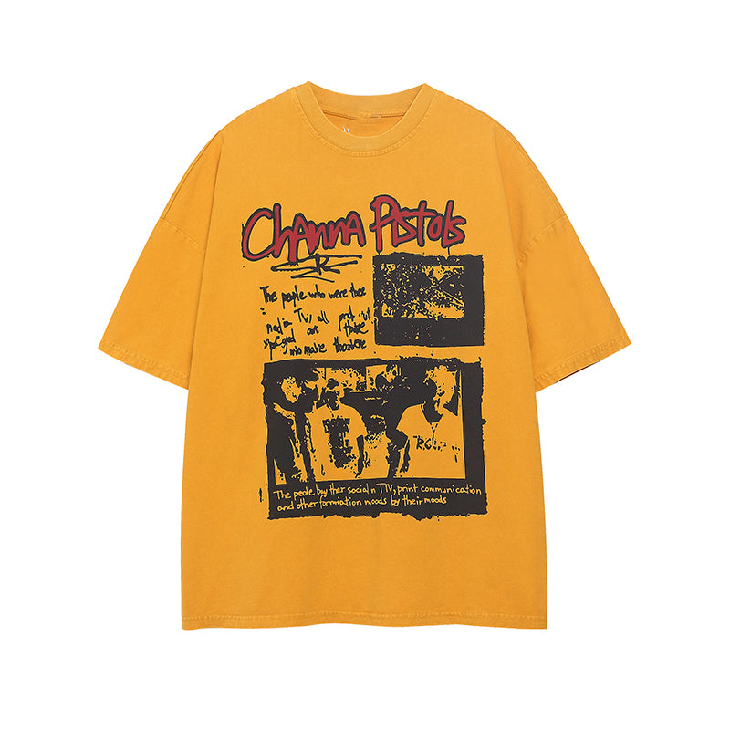 レトロプリント Tシャツ P2065