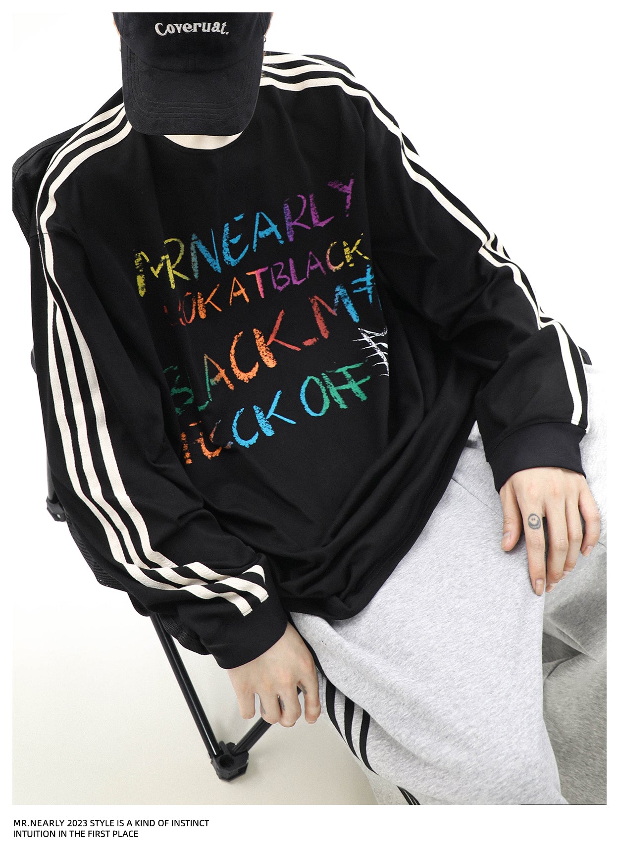 Sideline Casual Graffiti Long Sleeve T-Shirt P254