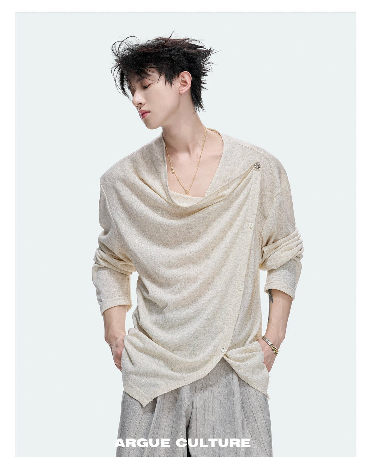 通気性抜群 ルーズフィットTシャツ P2172