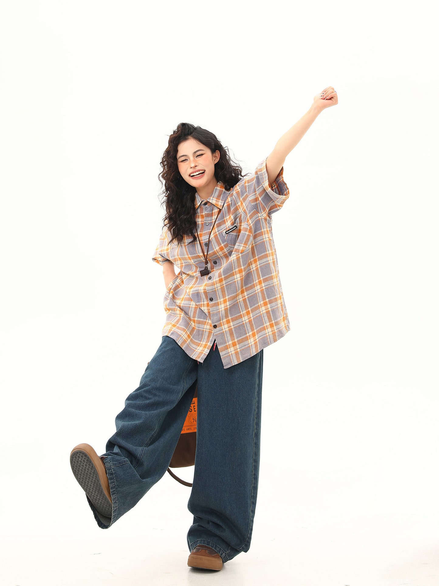 オリジナル チェック柄 ハイエンドシャツ P2068