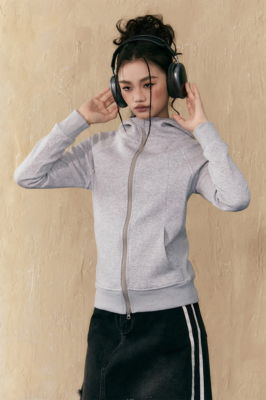 American Retro Slim Hooded Sweatshirt P819