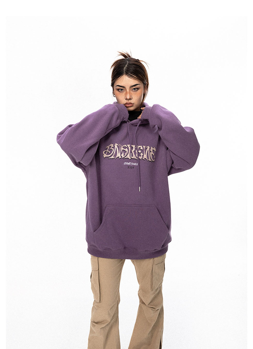 American Print Hooded Sweatshirt P710