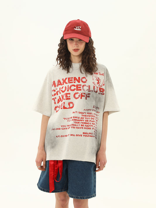 スプレーペイント Tシャツ P2099