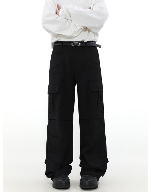 American retro straight casual pants P863