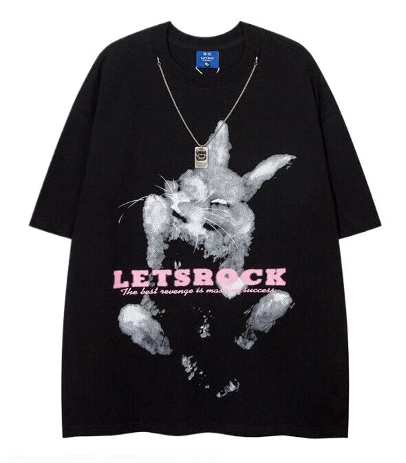 ラビットプリントTシャツ P1500