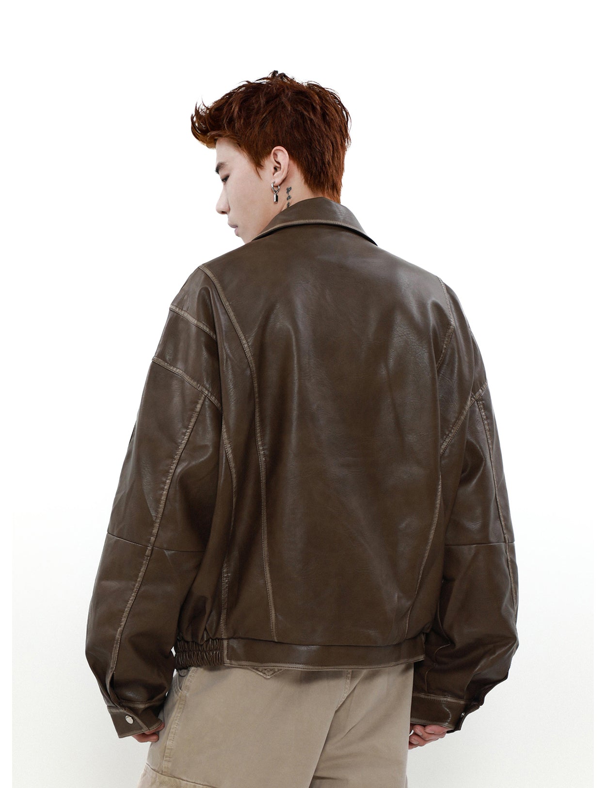 American Retro Leather Jacket P854