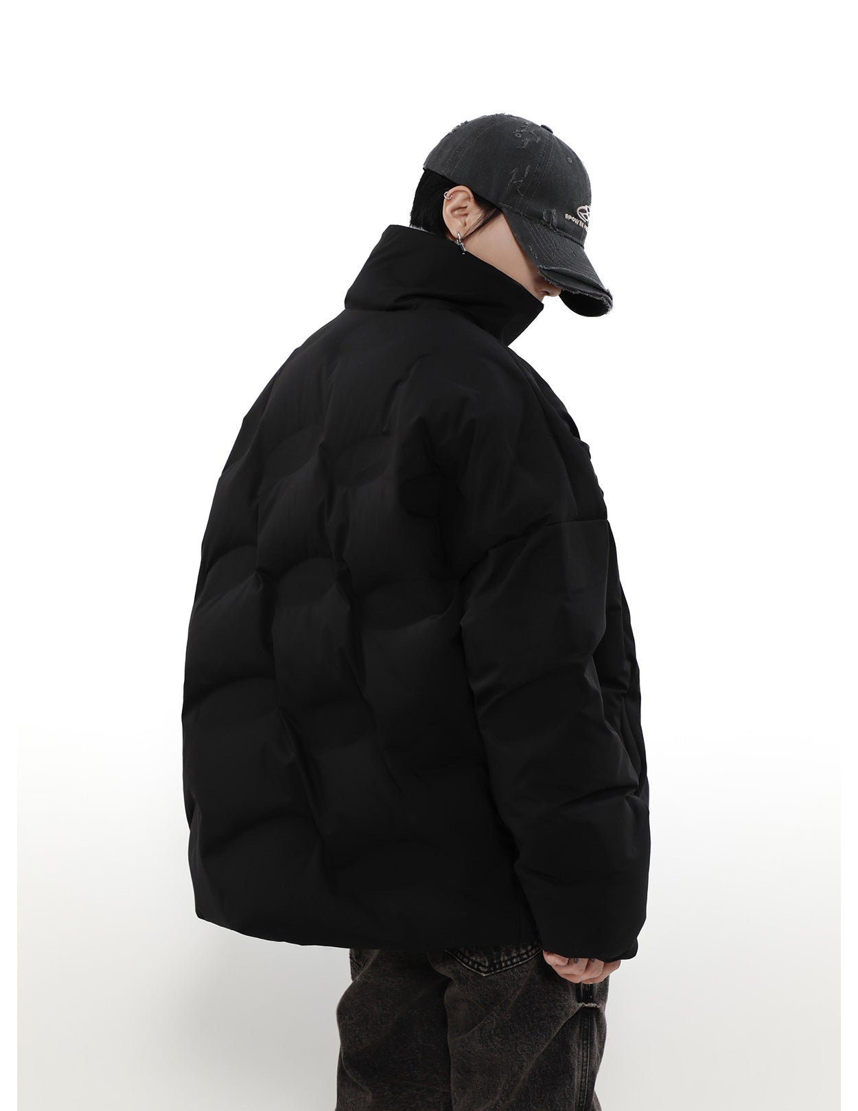 White duck down jacket P875