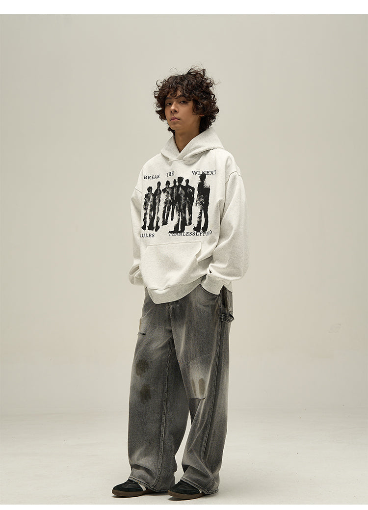 Washed sweatshirt hoodie P319