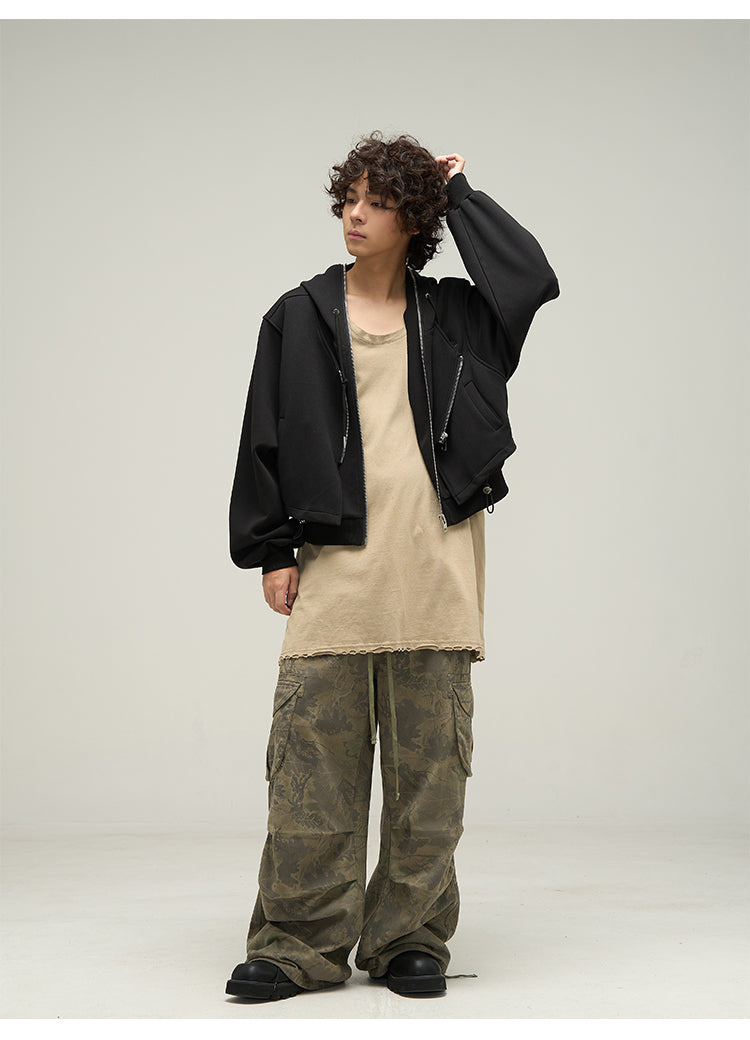 Cropped Layered Parka P301