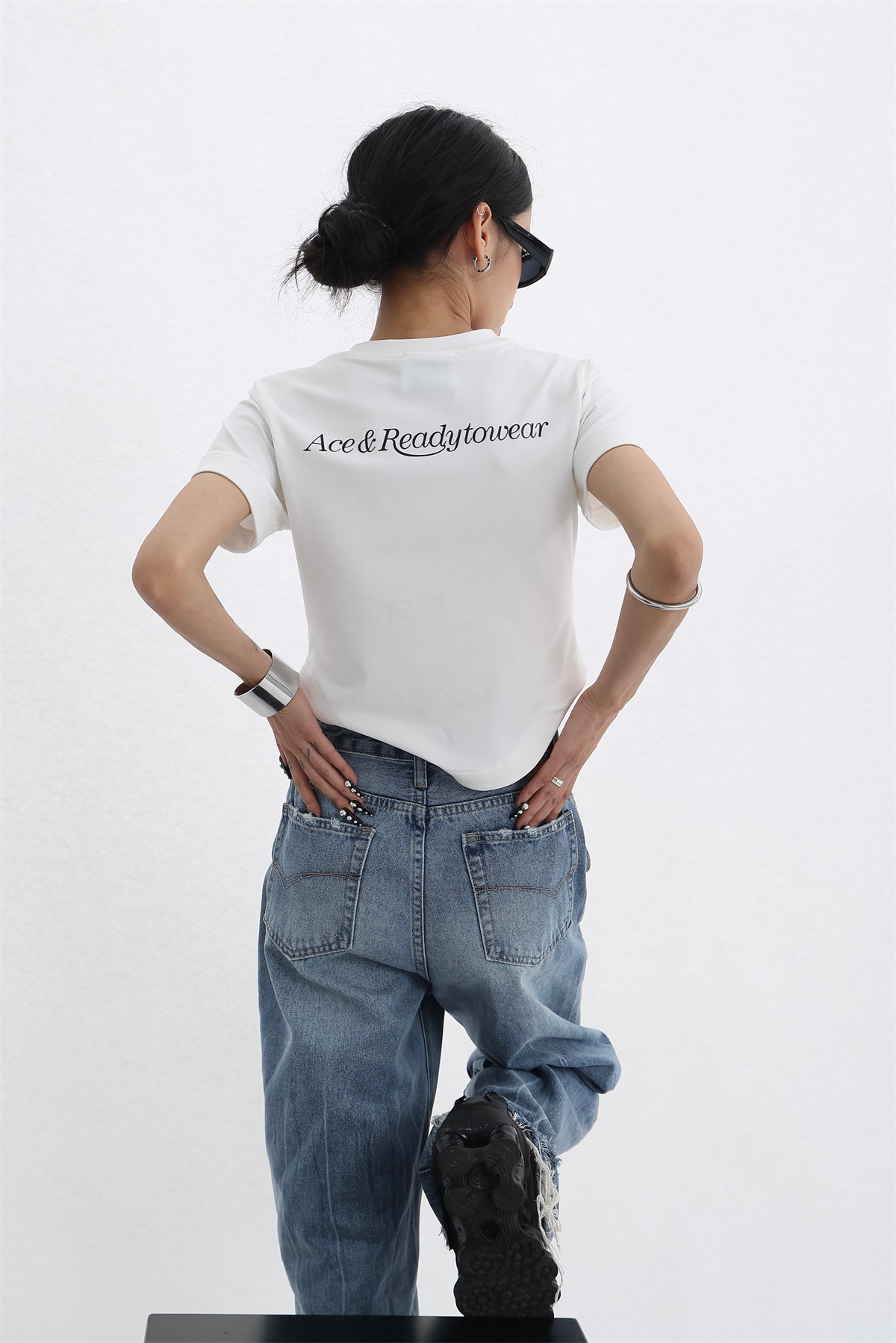 クロップドTシャツ P131