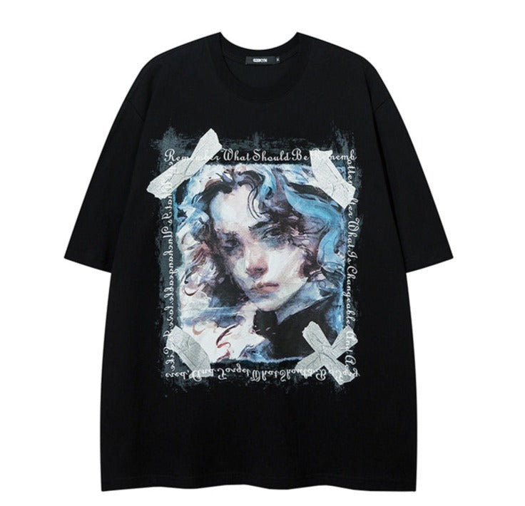 ペイントプリントTシャツ P1502