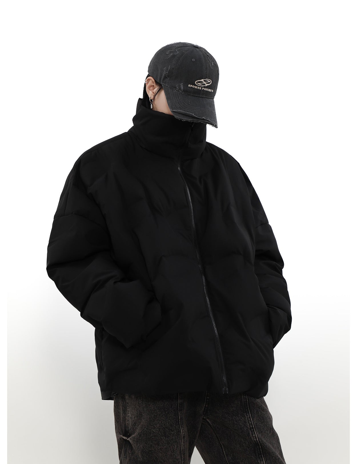 White duck down jacket P875