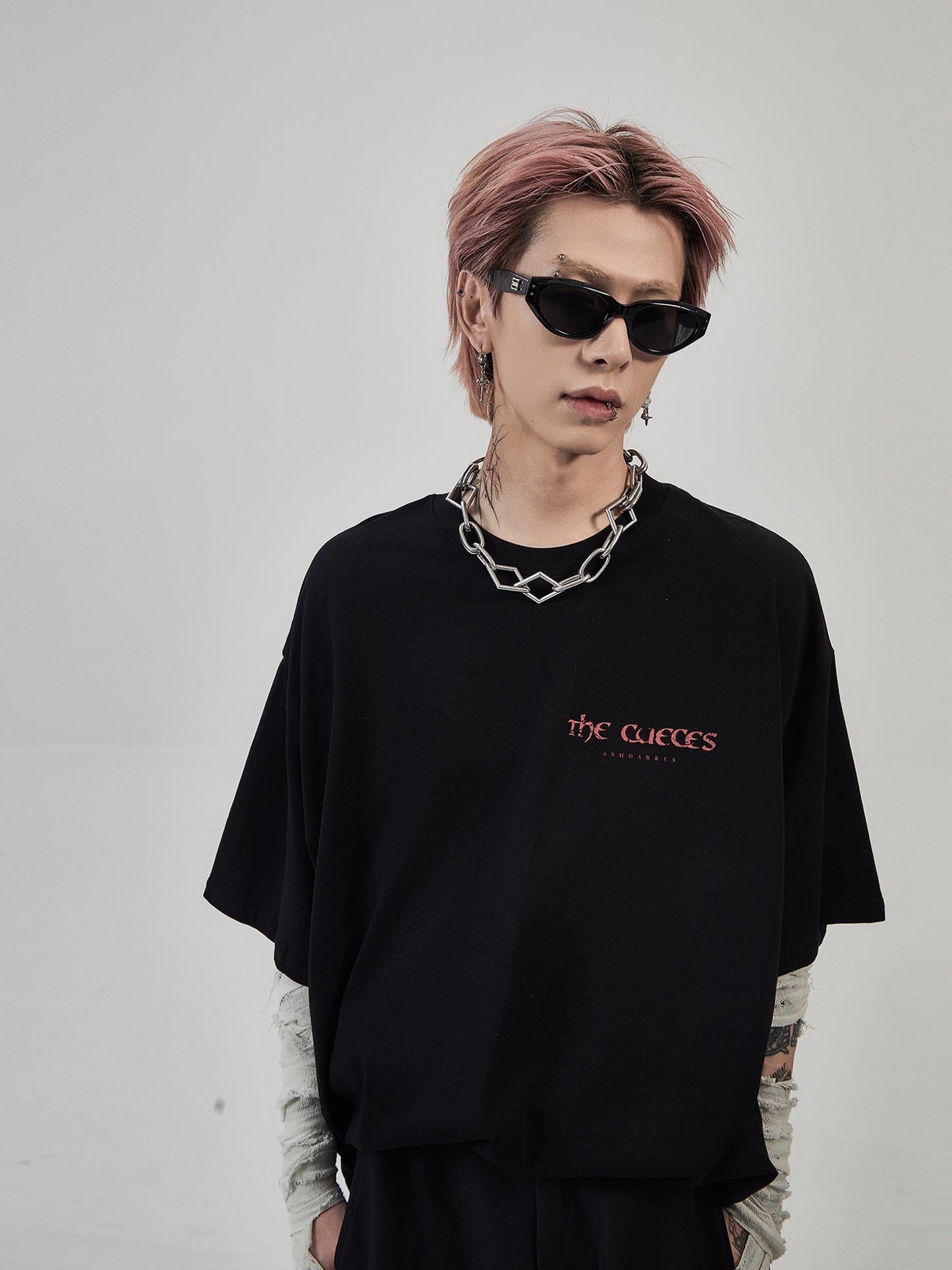 ハイストリート レタープリント Tシャツ P1570