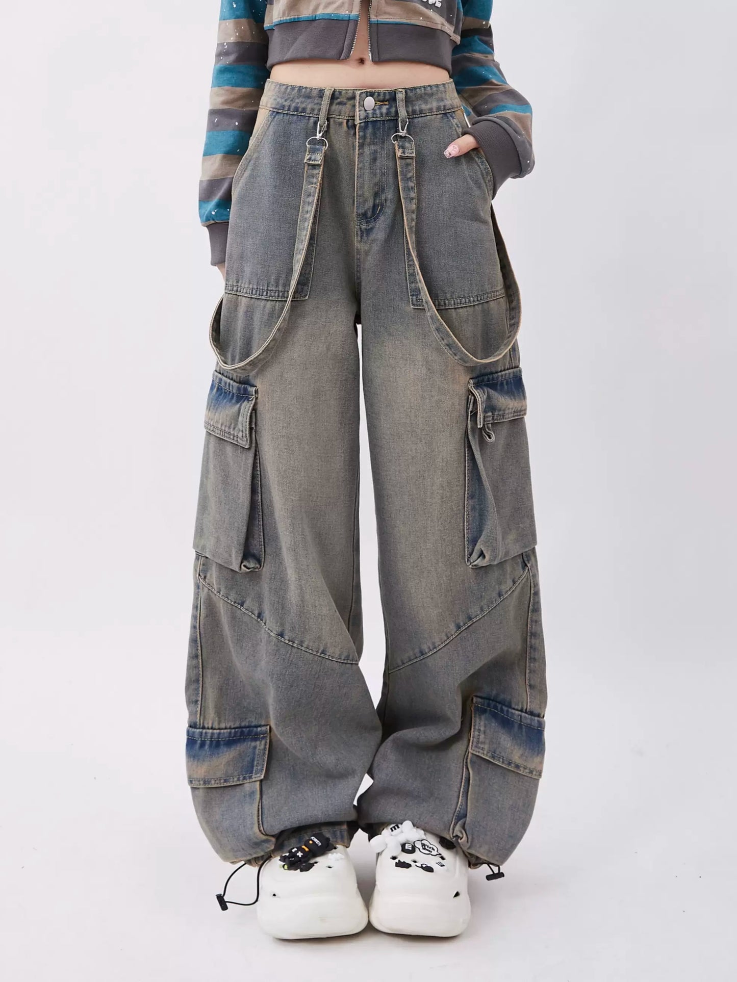 Big Pocket Design Jeans P925