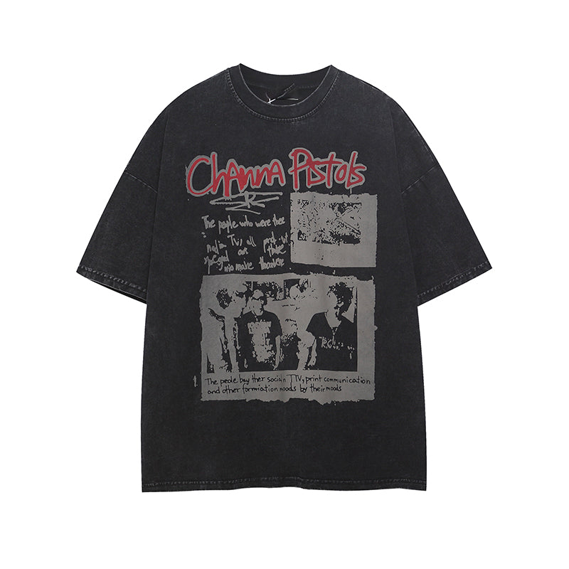 レトロプリント Tシャツ P2065