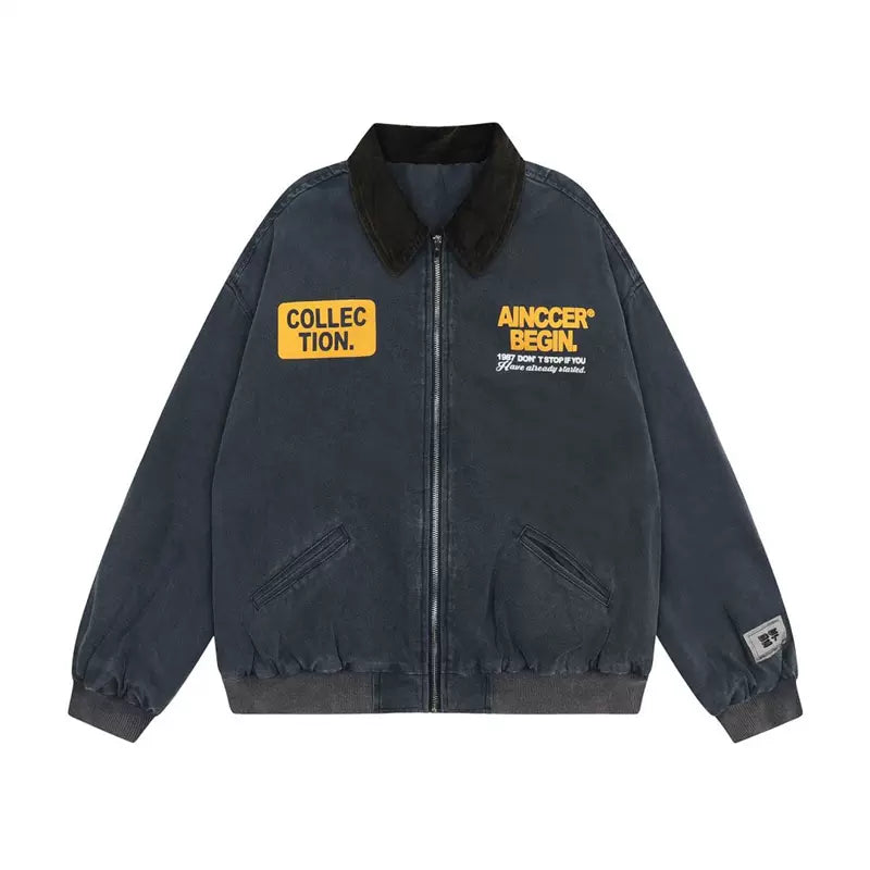 American retro work jacket P1331