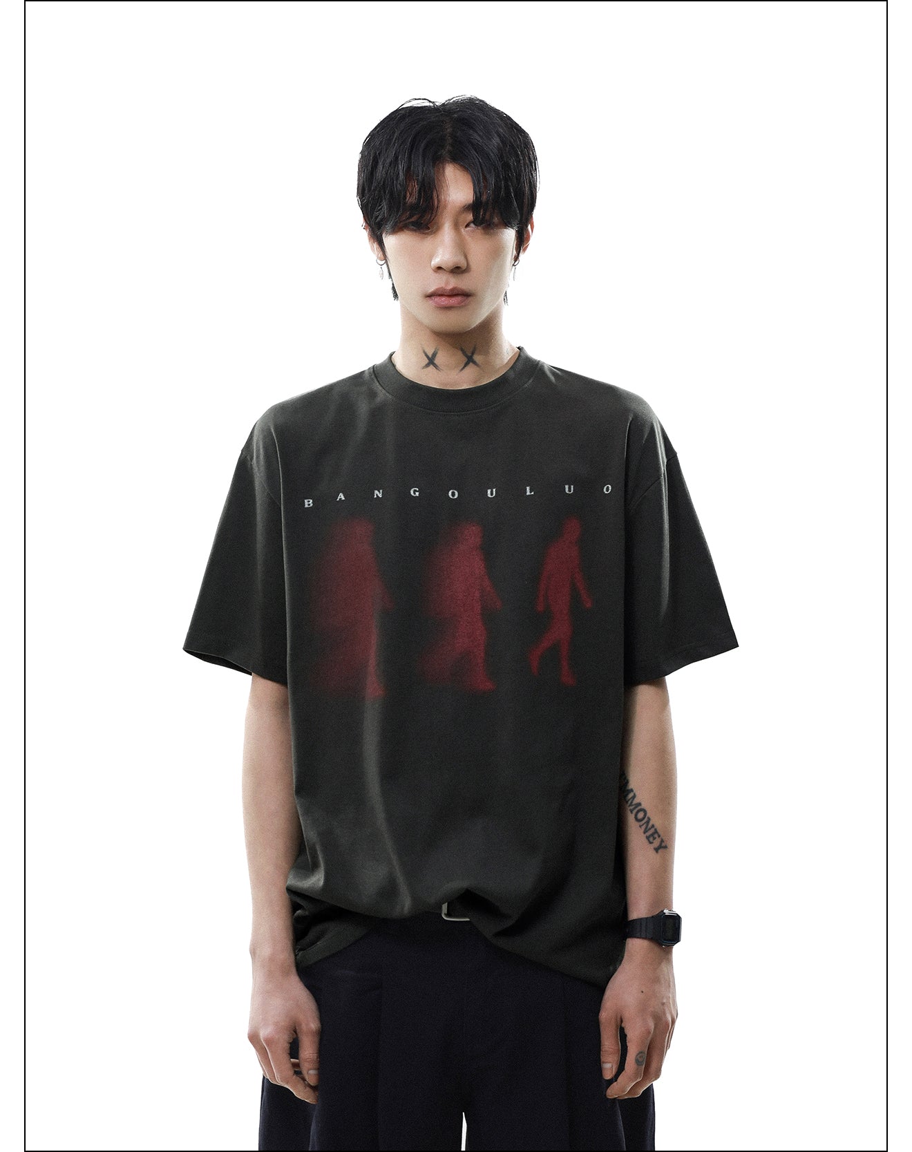 シルエットプリント Tシャツ P2080