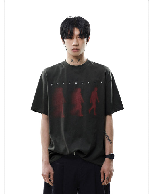 シルエットプリント Tシャツ P2080