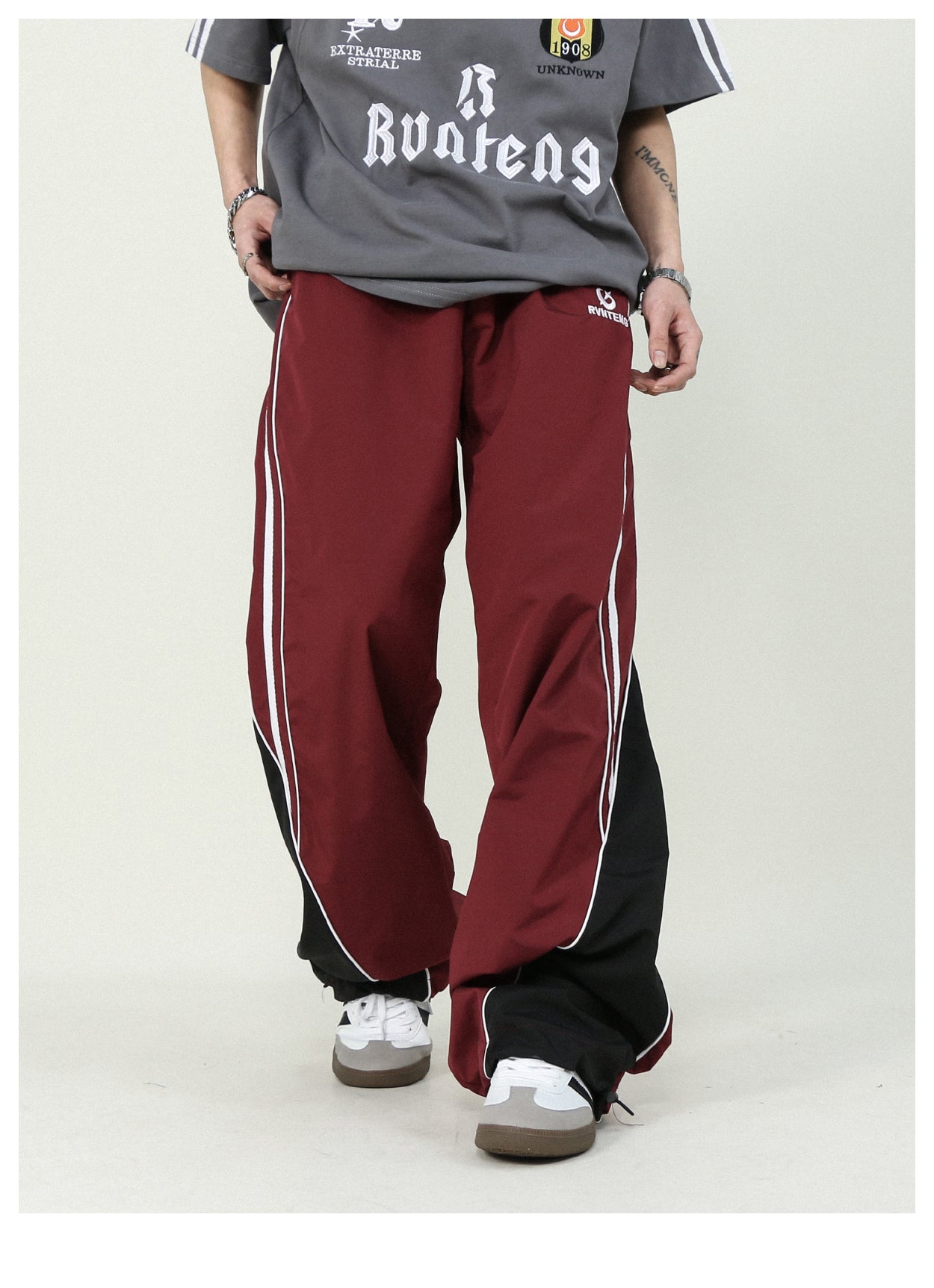 Casual loose straight track pants P195