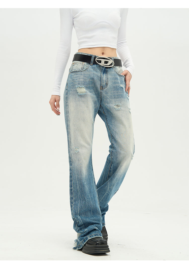 Slim Fit Retro Micro Flare Jeans P355