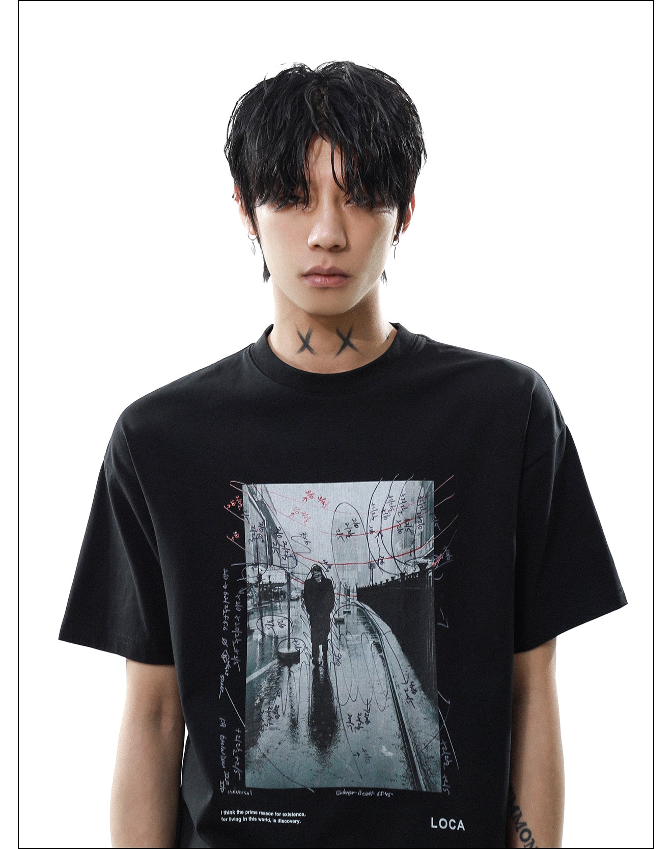 レトロデザイン プリント Tシャツ P2077