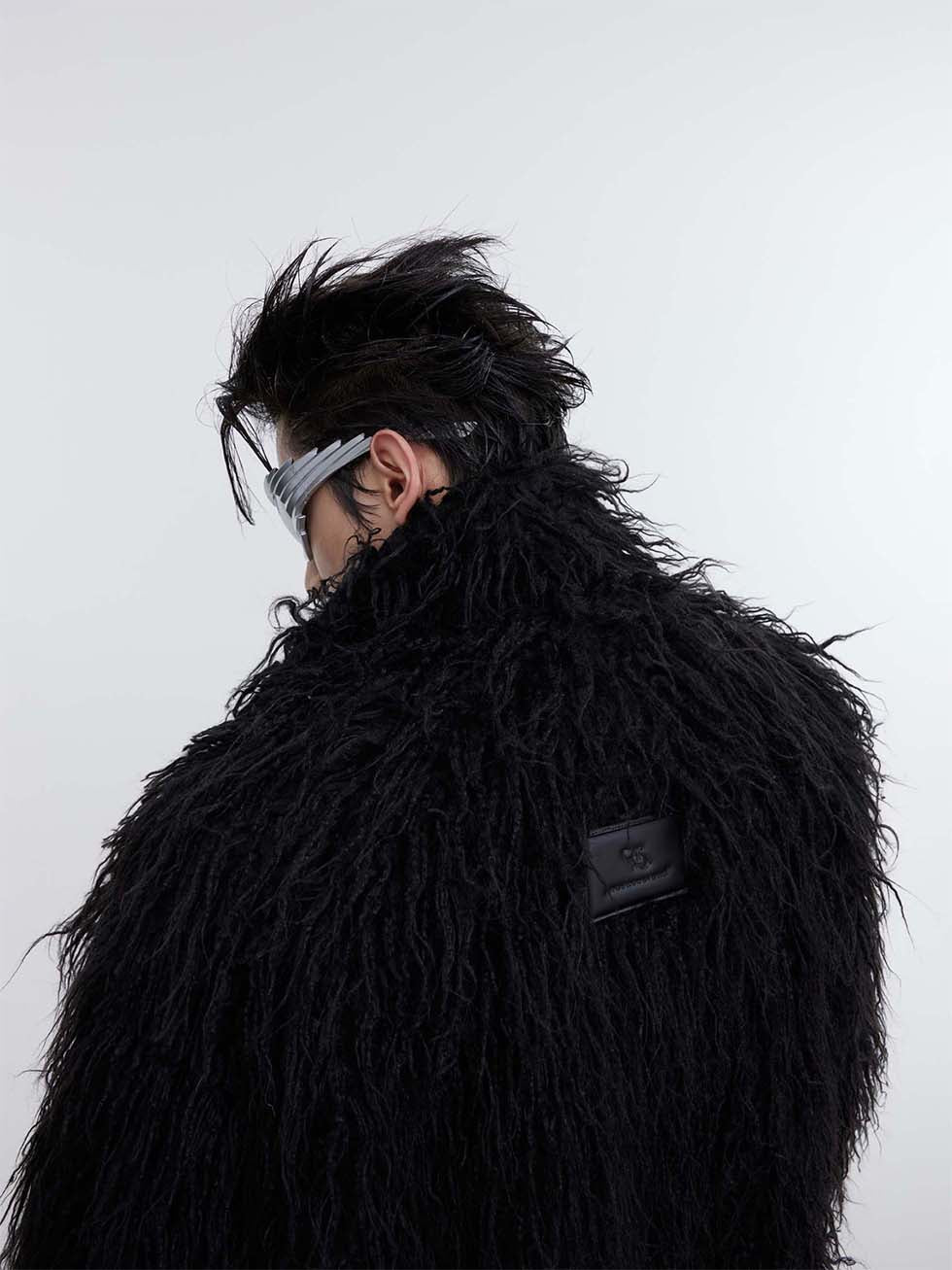 Anti-mink long fur jacket P1003