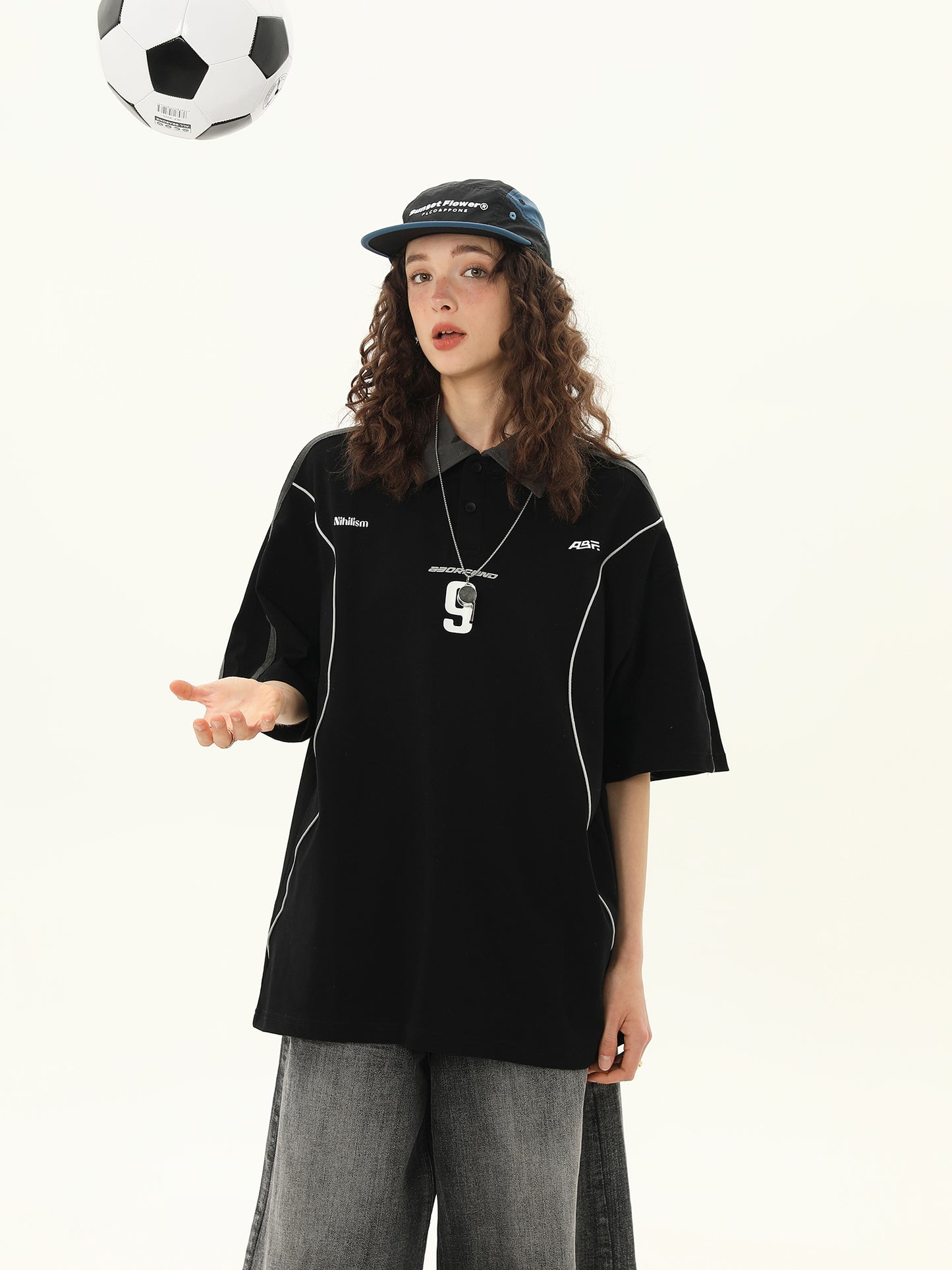 ポロラペル カレッジスタイル Tシャツ P2101