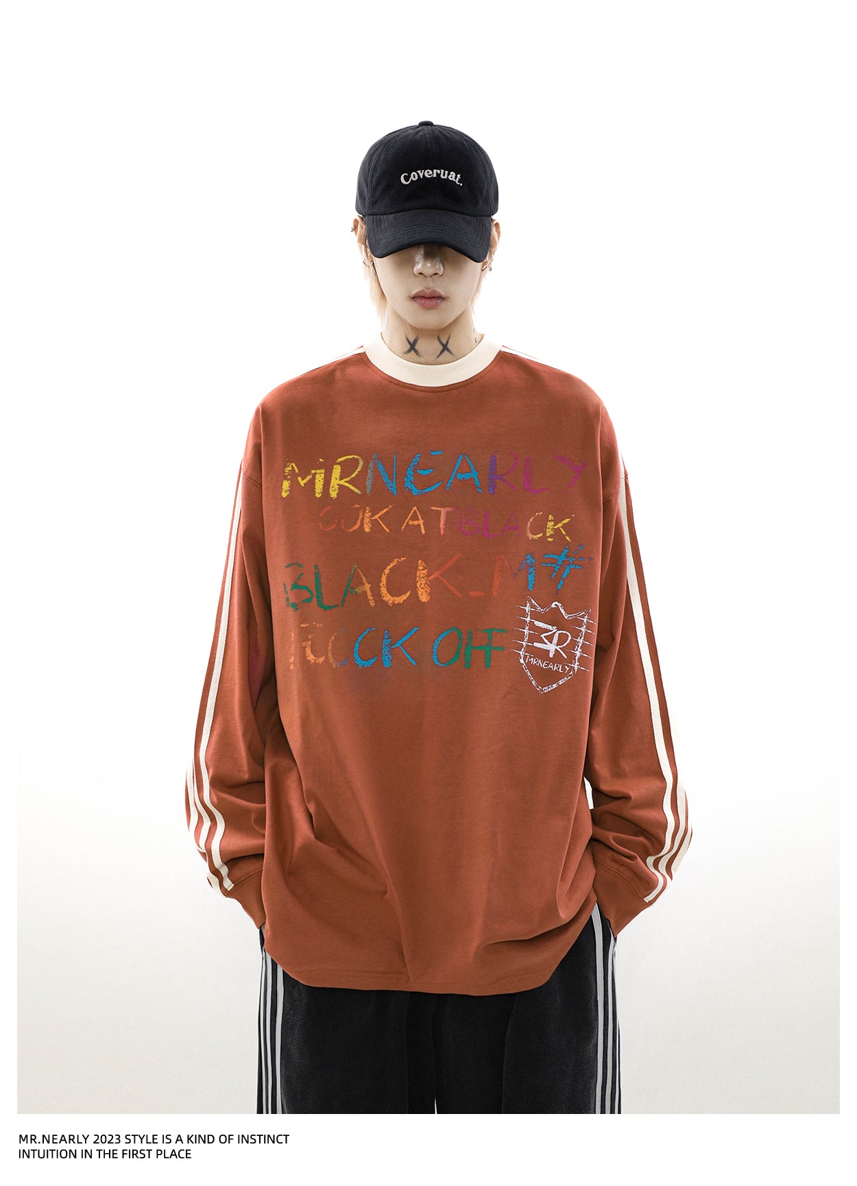 Sideline Casual Graffiti Long Sleeve T-Shirt P254